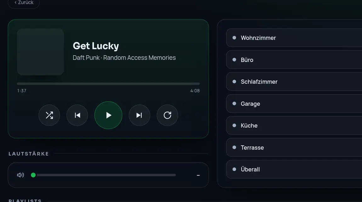 Musik-Fenster: Spotify spielt Get Lucky